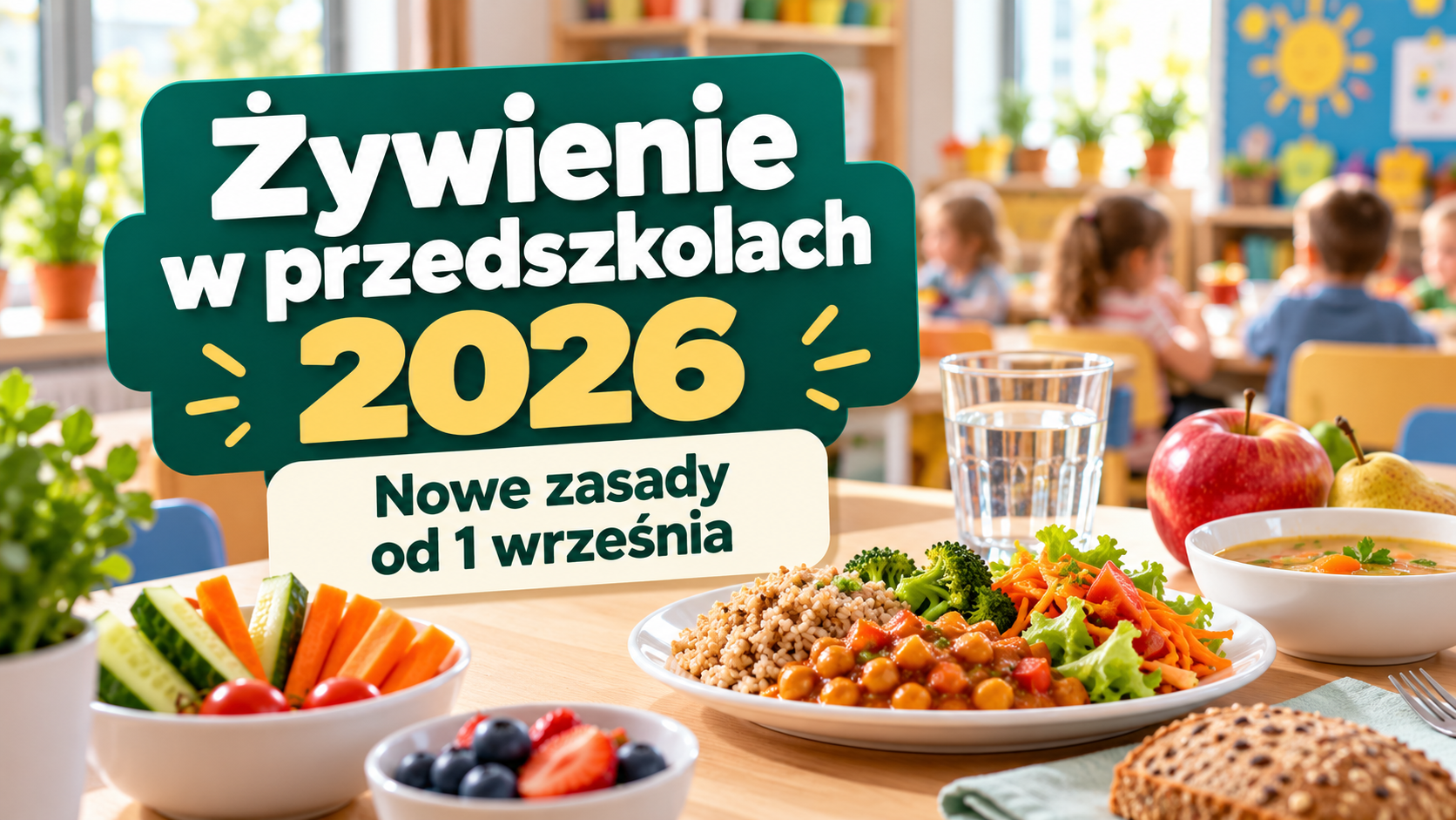 Żywienie w przedszkolach 2026 – nowe zasady i zmiany