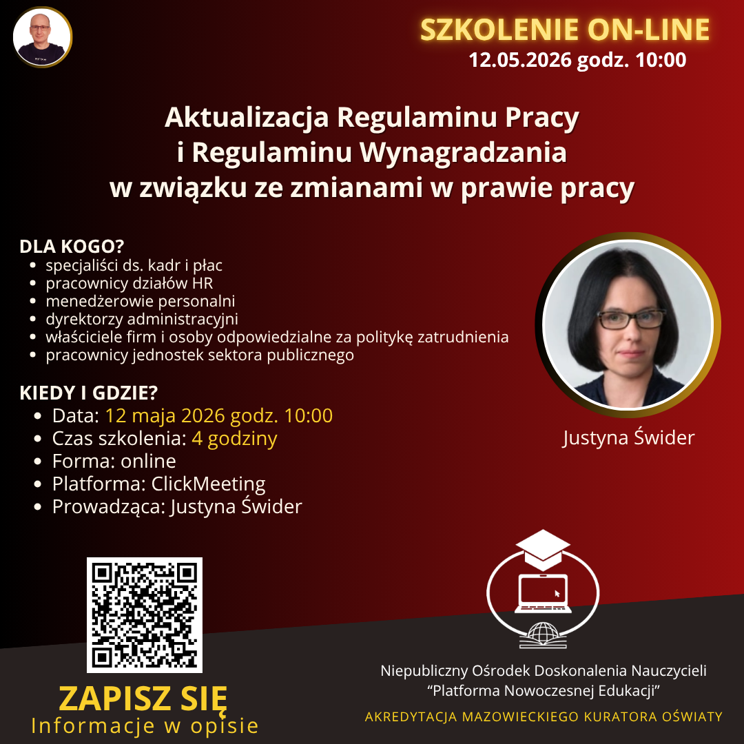 Aktualizacja regulaminów pracy i wynagradzania w świetle zmian w prawie w 2025 i 2026 r.
