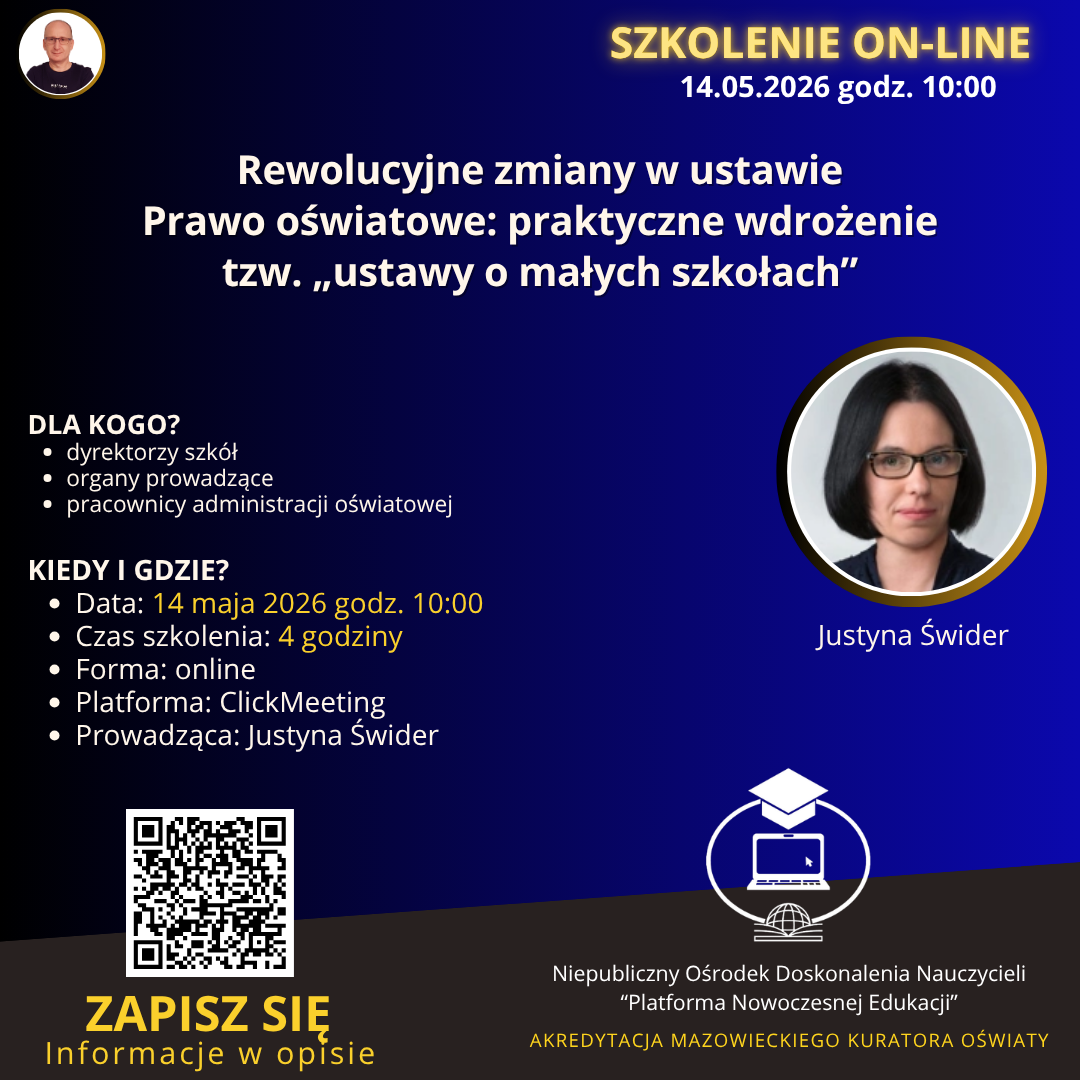Rewolucyjne zmiany w ustawie – Prawo oświatowe: praktyczne wdrożenie tzw. „ustawy o małych szkołach”