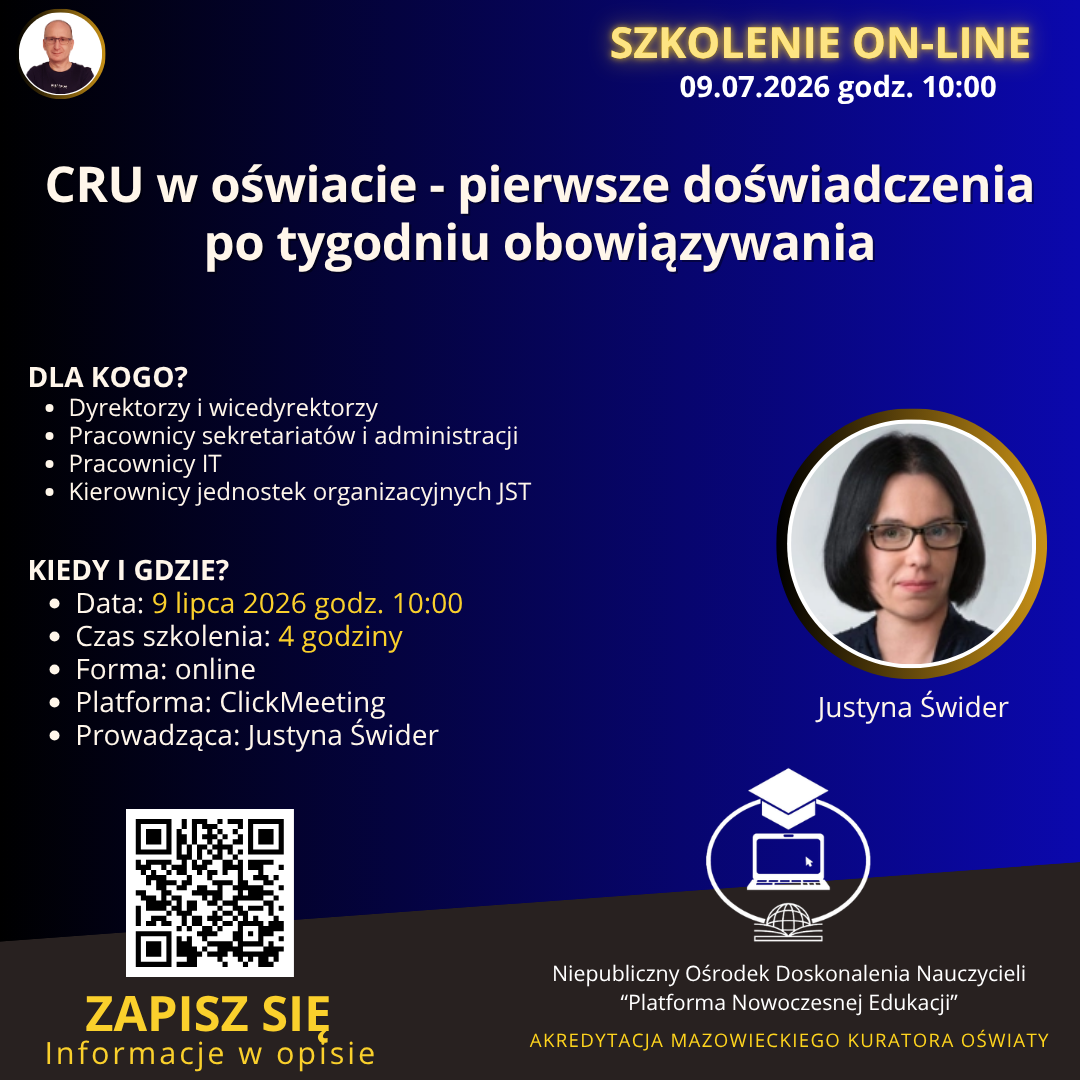 Centralny Rejestr Umów w oświacie - pierwsze doświadczenia po tygodniu obowiązywania.