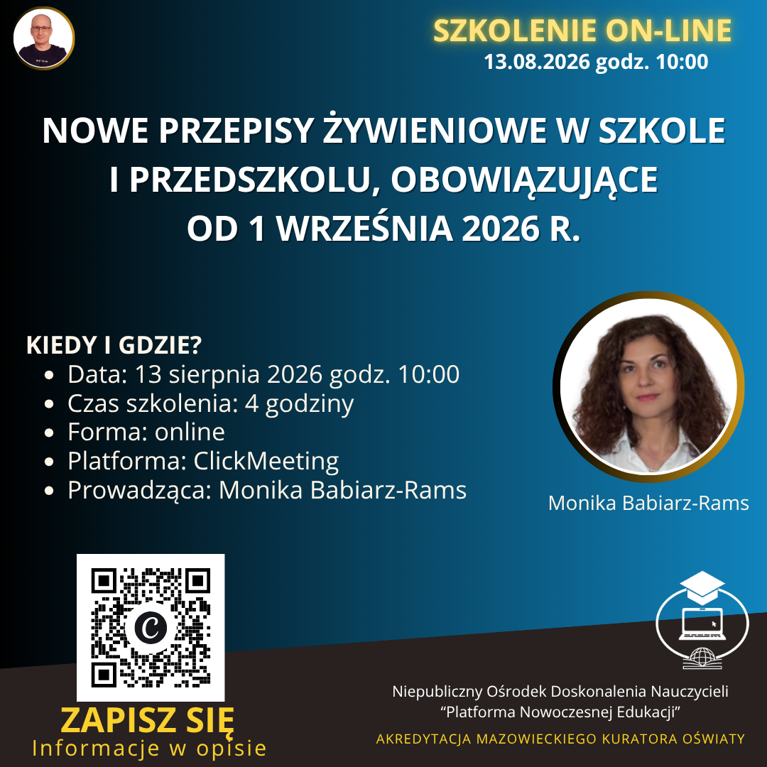 Nowe przepisy żywieniowe w szkole i&nbsp;przedszkolu, obowiązujące od 1&nbsp;września 2026&nbsp;r.