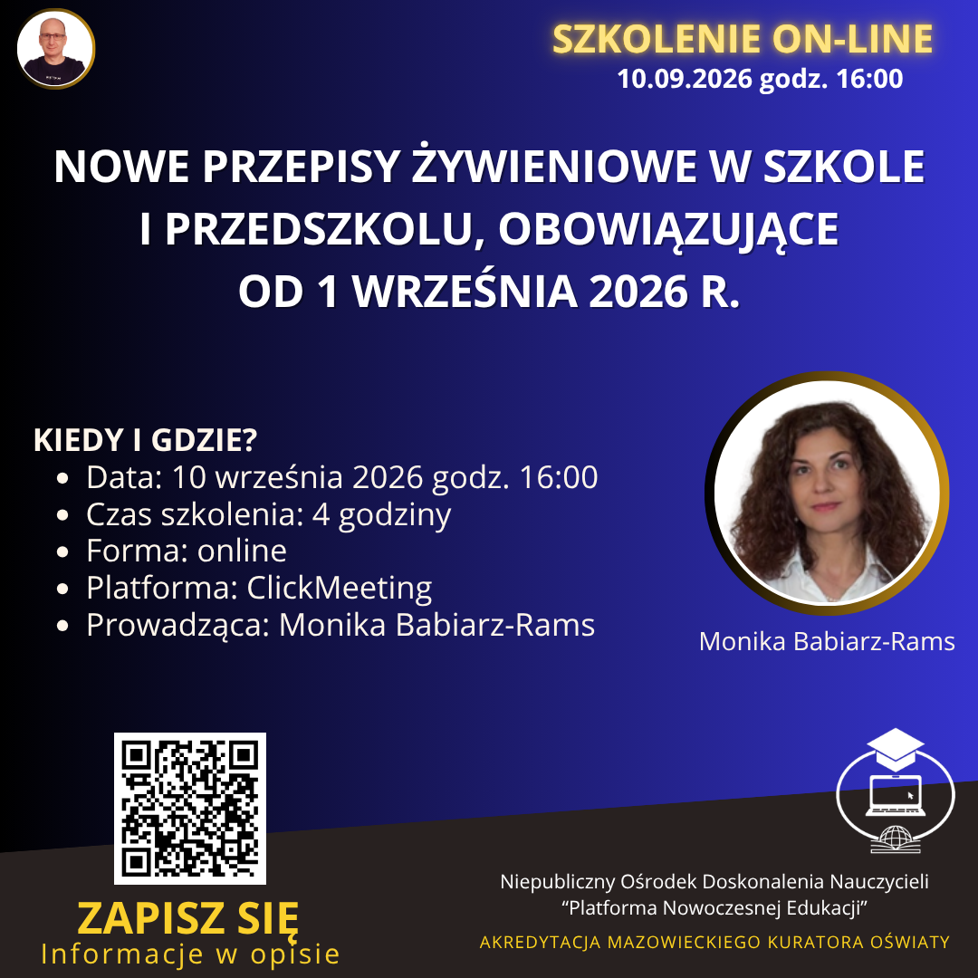 Nowe przepisy żywieniowe w szkole i&nbsp;przedszkolu, obowiązujące od 1&nbsp;września 2026&nbsp;r.