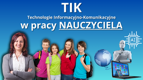 Okładka kursu TIK w pracy NAUCZYCIELA