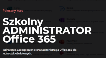 Okładka kursu Szkolny ADMINISTRATOR Office 365